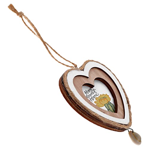 Zerodeko Mini-bilderrahmen Zum Valentinstag Ornament für Zuhause Basteln Bilderrahmen Dekorative Mini- -ornamente Unbehandeltes Holz Pfirsichherz von Zerodeko