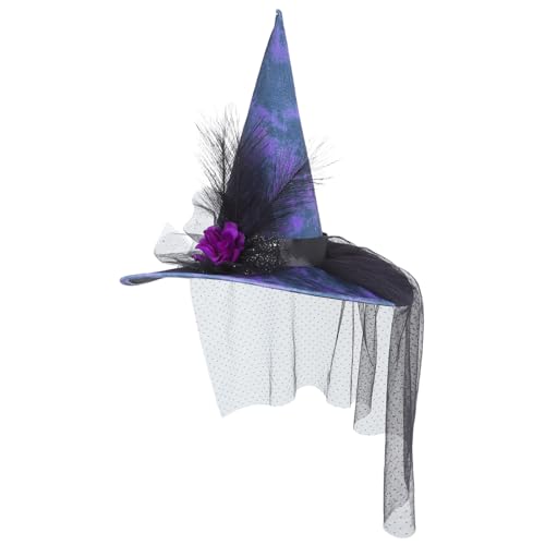 Zerodeko Halloween Hexenhut Zaubererhut Für Erwachsene Weihnachtsbedarf Hexenkostüm Zubehör Lustiges Cosplay Zubehör Halloween Zubehör Schwarzer Hut Hexenkappe Kostüm Zubehör von Zerodeko