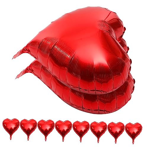 Zerodeko Herzförmige Luftballons Für Valentinstag Und Hochzeiten Rote Party Dekoration Für Geburtstagsfeiern Und Hochzeitsfeiern von Zerodeko