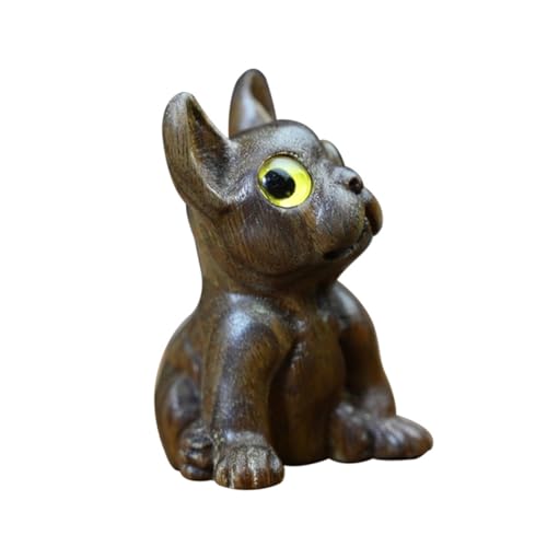 Zerodeko Hundeschmuck Leckereien für Welpen Hundefigur Ornamente Bilderrahmen zum Gedenken an Hunde Tiere büro Dekoration Office Decoration Tee-Haustier-Schmuck Hölzerner Welpe Holz Coffee von Zerodeko