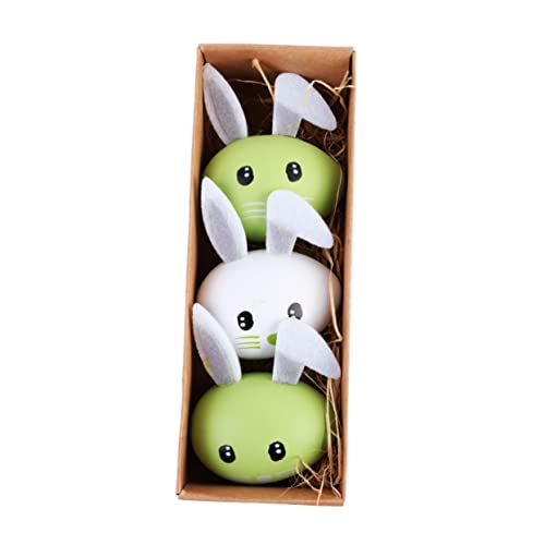 Zerodeko Kaninchen- osterkinder Kaninchen Girlande Osterwimpeldekorationen -Türkranz Hase Tortenaufsatz Bunny kanninchen Easter Osterdeko Ostern-Kaninchen-Ornament Green von Zerodeko