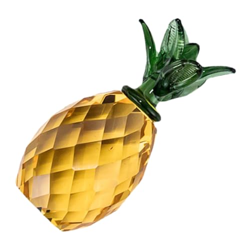 Zerodeko Kristall-Ananas-Ornament kristallfiguren funkeln künstlich Ananas-Untersetzer Ananas-Verzierung Golddekor Partyzubehör Bürodekoration dekorative Ananasverzierung Desktop-Dekoration von Zerodeko