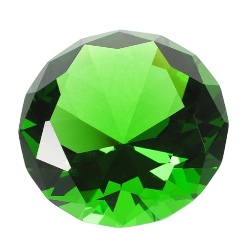 Zerodeko Künstlicher Kristalldiamant Diamantkunst Girlande Diamanten Diamant-kunstsets Tischschmuck Diamant-accessoires Obst Spiegelperlen Lichter Vasenfüller Reize Green Glas von Zerodeko