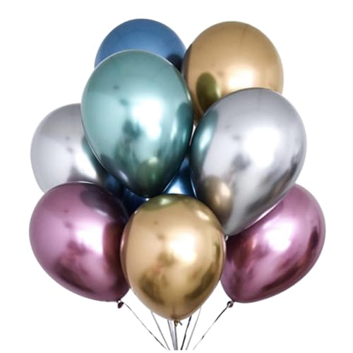 Zerodeko Latex Metallic Luftballons Für Geburtstags Und Hochzeitsfeiern Dekorative Ballons Gemischten Farben Für Partys Und Feiern von Zerodeko