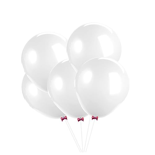 Zerodeko Latexballons Weiß Pack Große Dekorative Ballons Für Hochzeiten Geburtstagsfeiern Und Babypartys Hochwertige Partyballons Für Festlichkeiten von Zerodeko