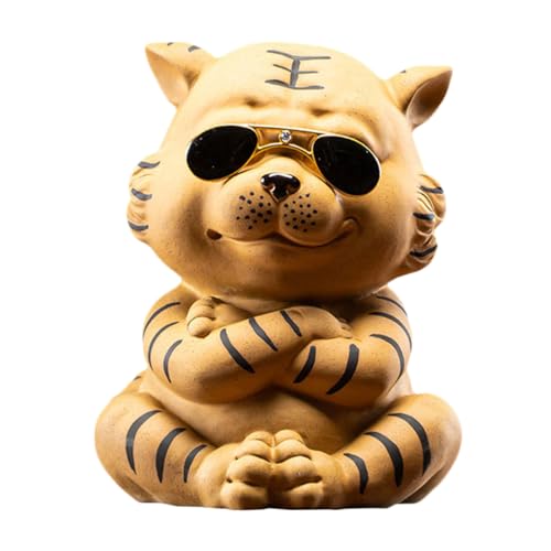 Zerodeko Material Mini Tiger Ornament Kreative Sand Ornament Für Tee Tisch von Zerodeko