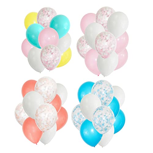 Zerodeko Rosa Konfetti Latexballons Für Hochzeit Geburtstag Babyparty Festival Und Jubiläums Party Dekoration Inkl Konfetti Und Latexballons von Zerodeko