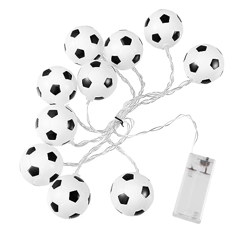 Zerodeko Schnur Fußball-Lichterketten Zaun Tür Geschenk led ligts led-light dekoration batterien LED-Lampendekor Fee LED-Lampe Weihnachten Laterne Kugel Licht schmücken Garten Licht Plastik von Zerodeko