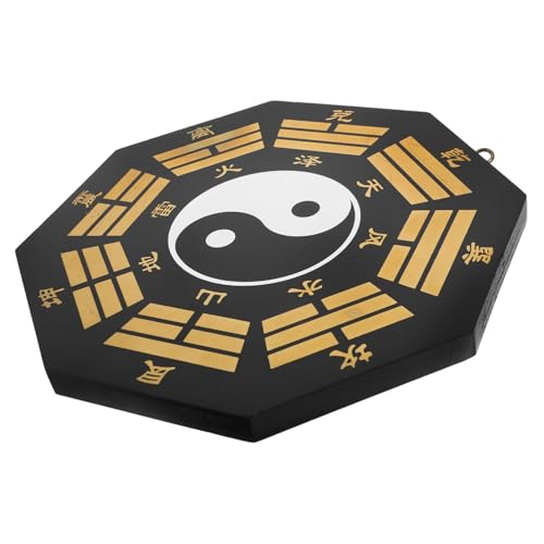 Zerodeko Tai Chi Bagua Anhänger Heimdekoration Badezimmer Dekoration Geburtstagsdekoration Für Jungen Bagua Ornament Vintage Holz Bagua Anhänger Mit Acht Diagrammen Chinesischer von Zerodeko