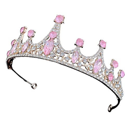 Zerodeko Tiara fasching kopfbedeckung fastnacht kopfbedeckung Mädchen Hochzeit Kopfschmuck Party-Kronen-Stirnbänder gastgeschenke hochzeit haarreifen damen Kinderkronen Krone für Mädchen von Zerodeko