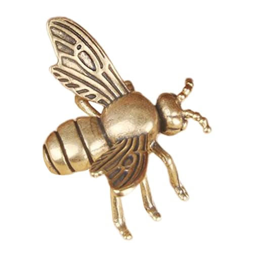 Zerodeko Versiegelungsornamente Aus Messing Bastelset Bienendekor Für Den Innenbereich Vintage Bienenstatue Exquisites Bienendekor Meditierende Statue Bienenverzierung Kupfer Golden von Zerodeko