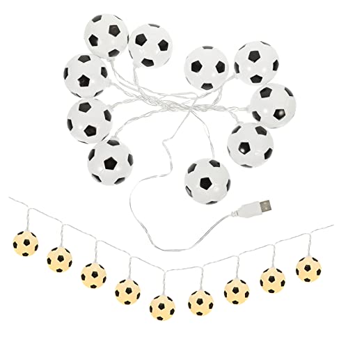 Zerodeko Zeichenfolge Fußball-lichterketten Schlafzimmer Dekoratives Licht Partylampe Party Dekorative Lampe Schlafzimmer Led-leuchten Hausbedarf Dekoration Für Strandpartys Plastik von Zerodeko