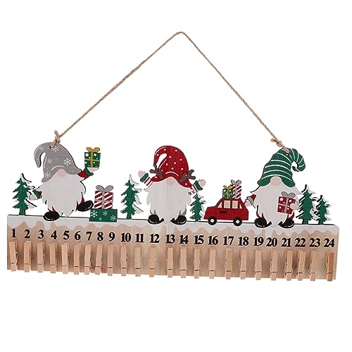 Zerodeko weihnachtsdeko weihnachts party weihnachtsdeco weihnachtsmannhose weihnachtsoldies Adventskalender Weihnachts-Countdown-Kalender Schild zum Aufhängen aus Holz Hängende Dekoration von Zerodeko