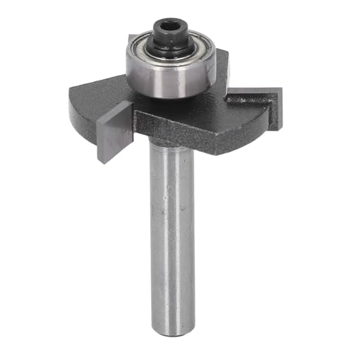 1/4in Shank T Slot Router Bit - Langlebiges Holzbearbeitungswerkzeug mit Wolframkarbidblättern - Ideal Zum Schlitzsperrholz - Kompatibel mit Hartholz, Weichholz und Verbundwerkstoffen von Zerodis