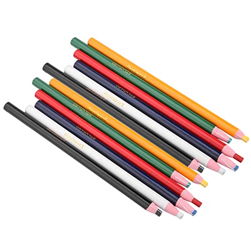 12pcs Stoff Gemischte Farben Schneiderstift, Nähstiftstift Schneiderschneiderfahrzeug Handwerksmarkierung Nähzubehör Glattes Zeichnen Klarer Linie von Zerodis