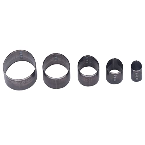 5-teiliger Lederstanzer, Lederwerkzeuge, Ovale Form, 20–60 Mm, Stanzformen-Set, 5 Verschiedene Größen, Hartstahl-Leder-Stanzformen, Leder-Lochstanzer, Schnellarbeitsstahl, 5-teiliger Lederstanzer, Lederwerkzeuge, Ovale Form, 20–60 Mm, Stanzformen-Set, 5 Verschiedene Größen, Hartstahl-Leder-Stanzformen, Leder-Lochstanzer, Schnellarbeitsstahl, von Zerodis