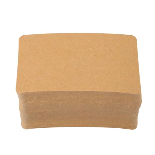 Zerodis Kartonpapier, Bedruckbar, Dicker, Schwach Strukturierter Karton, Leeres Kraftpapier-Postkartenset für DIY-Grußkarten, Hochzeitseinladungen, Notizkarten, (9 x 5,4 cm, 350 g/m², von Zerodis