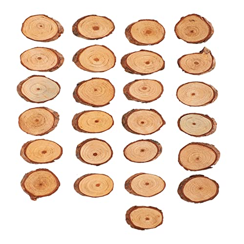 Pine Oval Stück 25pcs DIY Festliche Malerei Dekoration von Kunsthandwerk für Heimkreationen von Zerodis