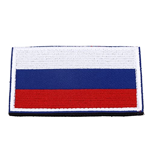 Russland Ukraine Flaggen Patch, Russia Flag Russian Federation National Emblem Embroidered Patches für Kleidung Jacke Hut Tasche Rucksack-Dekorationen von Zerodis