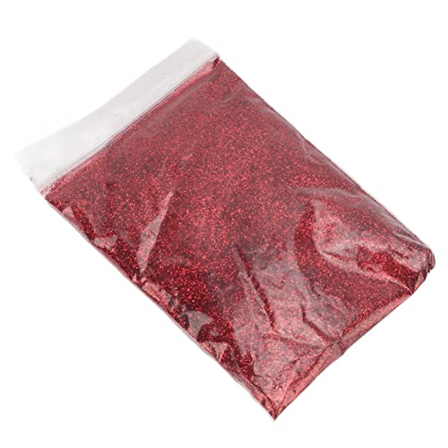 Wunderschöner Extrafeiner Glitzer, 50 G, Glänzender, Auffälliger Nagel-Make-up-Bastelglitzer für das Gesicht (Rot) von Zerodis