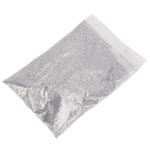 Wunderschöner Extrafeiner Glitzer, 50 G, Glänzender, Auffälliger Nagel-Make-up-Bastelglitzer für das Gesicht (SILVER) von Zerodis