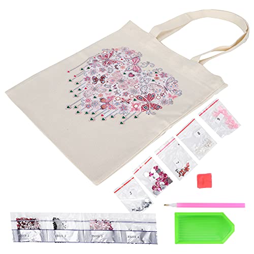 Zerodis DIY Diamond Painting Set, Diamond Stickerei Box für Erwachsene oder Kinder Hamdmake Bag Handgefertigte Wiederverwendbare Kunsthandtasche(BB009) von Zerodis