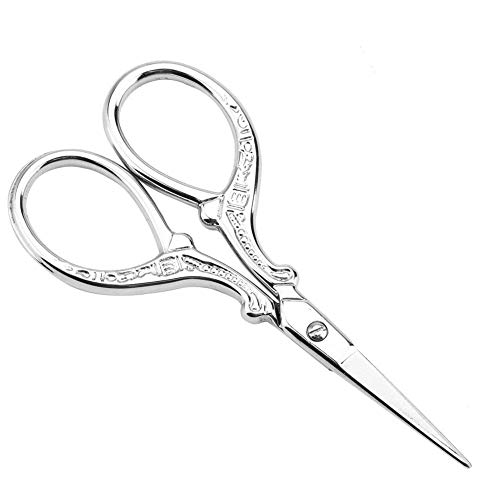 DIY Crossstitch Antique Sewing Shears Kleid Stickerei Tool kleine Schere(Silber) von Zerone