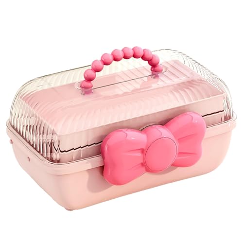 Zestivra Haargummi-Aufbewahrung – Dreischichtiger Organizer Box, Tragbarer Griff Aufbewahrungsbox | Multifunktionale Sortierbox für Haarschleifen Nähzubehör Nägel Haarschmuck Make-up Zuhause Reise Bür Zestivra Haargummi-Aufbewahrung – Dreischichtiger Organizer Box, Tragbarer Griff Aufbewahrungsbox | Multifunktionale Sortierbox für Haarschleifen Nähzubehör Nägel Haarschmuck Make-up Zuhause Reise Bür von Zestivra