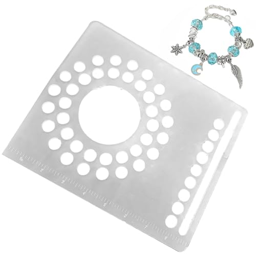 Perlenbrett, Perlenbrett für Armband | Klare hohle Acrylarmbandperlenbretter – Armbandherstellungsset, Armbandhersteller für DIY Armband Hersteller, von Zestvria