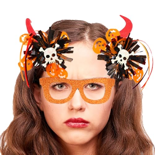 Zestvria Halloween-Brillen für Kinder,Halloween-Brillen, Lustige Kostümbrillen, Anziehbrillen, Halloween-Fotokabinen-Requisiten, gruselige Maskerade-Brillen von Zestvria