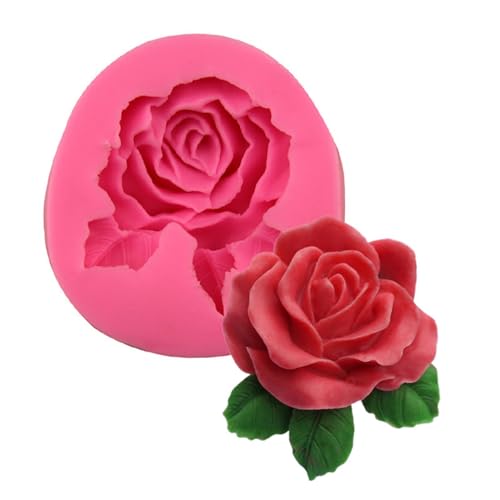 Rosen Blume Silikon Kuchenform, 3d Blume Fondant Form Blume Blüte Form Silikonform, Blumenformen Für Die Herstellung Von Schokoladen-Seifen-Seifenkerzen von Zetqhuu