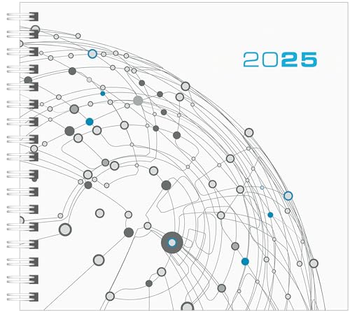 Zettler - Notizblock Assessor 2025 Wochenbuch, 15,8x14,7cm, Wochenkalender mit schwarzem Einband, übersichtlicher Kalender mit viel Platz für Notizen und Termine von Zettler