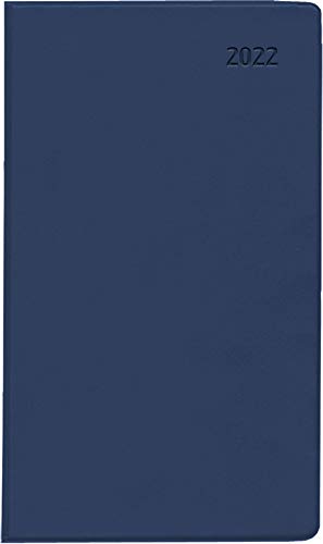 Taschenplaner blau 2022 - Bürokalender 9,5x16 cm - 32 Seiten - 1 Monat auf 2 Seiten - separates Adressheft - faltbar - Notizheft - 520-1015: ... - separates Adressheft - faltbar - Notiz-Heft von Zettler