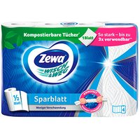 Zewa Küchenrollen WISCH&WEG Sparblatt 2-lagig, 4 Rollen von Zewa