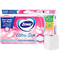 Zewa Toilettenpapier Ultra Soft 4-lagig, 8 Rollen von Zewa