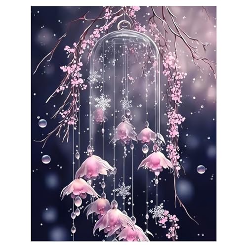 Zfseyuh 5D Diamond Painting traumfänger,Blume Diamant Painting Bilder,Diamantmalerei blumen Full Drill Wohnzimmer Schlafzimmer Wand Dekoration (30 x 40 cm) von Zfseyuh