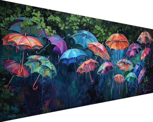 5D Diamond Painting Baum Diamant Painting Bilder Regenschirm Diamond Art Painting Erwachsene Kinder DIY Quadrat Diamant Kunst Malerei Stickerei Set Kreuzstich Bilder Home Wand Decor Gift 40x80cm P-1-2 von Zgcoyeo