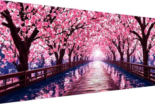 Baum Malen Nach Zahlen Blume Malen Nach Zahlen Erwachsene Rahmenlos Paint by Numbers, mit Pinseln und Acrylfarben Leinwand Art Kits Paint by Numbers Adult Geschenke und Home Haus Deko 100x200cm -72kB von Zgcoyeo