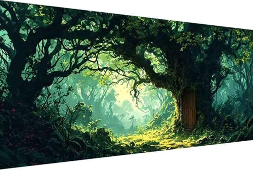 Baum Malen Nach Zahlen Landschaft Malen Nach Zahlen Erwachsene Rahmenlos Paint by Numbers Kit, DIY Malen Nach Zahlen Kinder mit Pinseln und Acrylfarben, Geschenke und Heimdekoration 100x200cm -w732 von Zgcoyeo