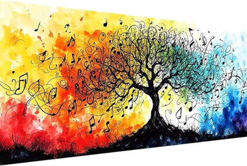 Baum Malen Nach Zahlen Notiz Malen Nach Zahlen Erwachsene Rahmenlos Paint by Numbers, mit Pinseln und Acrylfarben Leinwand Art Kits Paint by Numbers Adult Geschenke und Home Haus Deko 100x200cm -465Q von Zgcoyeo