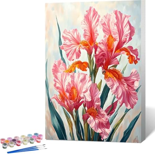 Blatt Malen Nach Zahlen Blume Malen Nach Zahlen Erwachsene Rahmenlos Paint by Numbers Kit, DIY Malen Nach Zahlen Kinder mit Pinseln und Acrylfarben, für Geschenke und Heimdekoration 100x135 cm 0-O von Zgcoyeo