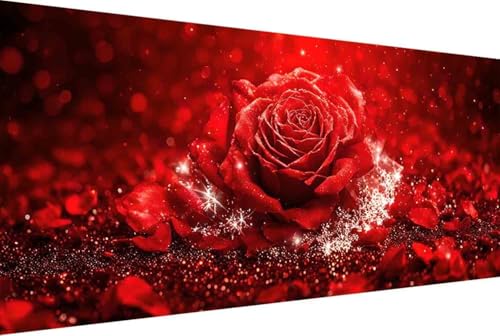 Blume Malen Nach Zahlen Rose Malen Nach Zahlen Erwachsene Gerahmt Paint by Numbers Kit, DIY Malen Nach Zahlen Kinder mit Pinseln und Acrylfarben, Heimdekoration Geschenke für Frauen 100x200cm -wL11 von Zgcoyeo