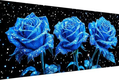 Blume Malen Nach Zahlen Rose Malen Nach Zahlen Erwachsene Rahmenlos Paint by Numbers, mit Pinseln und Acrylfarben Leinwand Kits Paint by Numbers Adult für Geschenke und Home Haus Deko 30x60cm -38y7 von Zgcoyeo