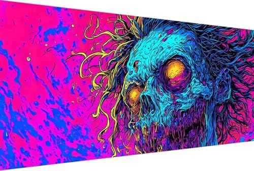 Furcht Malen Nach Zahlen Zombies Malen Nach Zahlen Erwachsene Rahmenlos Paint by Numbers, mit Pinseln und Acrylfarben Leinwand Art Kits Paint by Numbers Adult Geschenke und Home Haus Deko 30x60cm -9y6 von Zgcoyeo