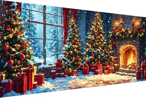 Geschenk Malen Nach Zahlen Winter Malen Nach Zahlen Erwachsene Gerahmt Paint by Numbers Kit, DIY Malen Nach Zahlen Kinder mit Pinseln und Acrylfarben, Heimdekoration Geschenke für Frauen 30x60cm -wU48 von Zgcoyeo