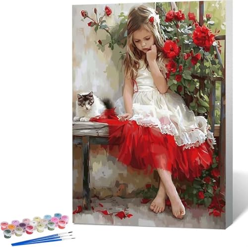 Karikatur Malen Nach Zahlen Blume Malen Nach Zahlen Erwachsene Rahmenlos Paint by Numbers Kit, DIY Malen Nach Zahlen Kinder mit Pinseln und Acrylfarben, für Geschenke und Heimdekoration 100x135 cm K-9 von Zgcoyeo