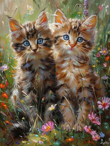 Katze Diamond Painting Tier Diamond Painting Erwachsene, 5D Diamanten Malerei Bilder Kinder Anfänger DIY Vollbohrer Kristall Stickerei Kreuzstich Bastelset für Home Wand Deko Geschenke 50x70cm -22uW Katze Diamond Painting Tier Diamond Painting Erwachsene, 5D Diamanten Malerei Bilder Kinder Anfänger DIY Vollbohrer Kristall Stickerei Kreuzstich Bastelset für Home Wand Deko Geschenke 50x70cm -22uW von Zgcoyeo