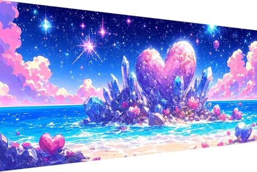 Landschaft Malen Nach Zahlen Erwachsene Gerahmt Liebe Malen Nach Zahlen XXL 100x200cm Paint by Numbers Adult mit Acrylfarben Set und 4 Pinsel Ölgemälde Leinwand Bastelset und Heimdekoration -345D von Zgcoyeo