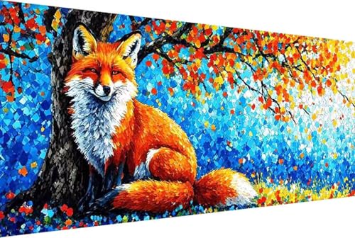 Malen Nach Zahlen Erwachsene Fuchs Malen Nach Zahlen Klein 100x200cm Baum Malen Nach Zahlen Kinder, Paint by Numbers Adult mit Pinseln und Acrylfarben Bastelset Geschenke und Home Haus Deko -wW31 von Zgcoyeo