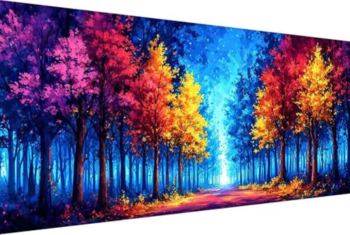 Malen Nach Zahlen Erwachsene Landschaft Malen Nach Zahlen Klein 100x200cm Baum Malen Nach Zahlen Kinder, Paint by Numbers Adult mit Pinseln und Acrylfarben Bastelset Geschenke Home Haus Deko -wT24 von Zgcoyeo